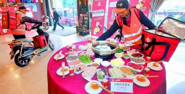 懶人經濟下，火鍋上門服務火爆全城