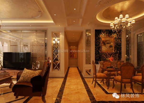 華潤橡樹灣簡歐風格效果圖