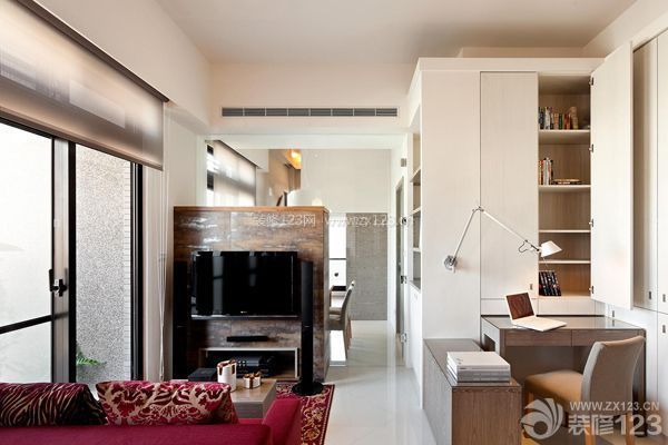 小客廳背景墻——面對面布局