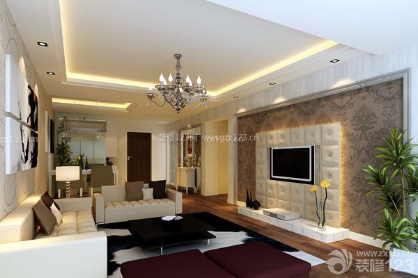 電視背景墻材質1：軟包