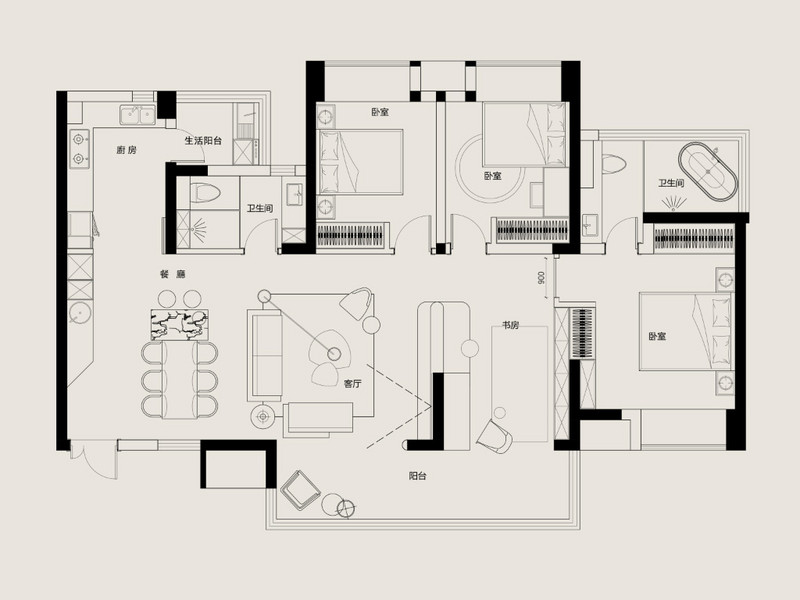 電建地產(chǎn)洺悅府戶(hù)型圖